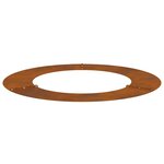 vidaXL Anneau d'arbre plat - 5 pièces - Ø50/80 cm - Acier corten  résistant aux intempéries.