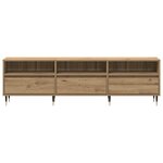 vidaXL Meuble TV chêne artisanal 150 x 30 x 44.5 cm Bois d'ingénierie