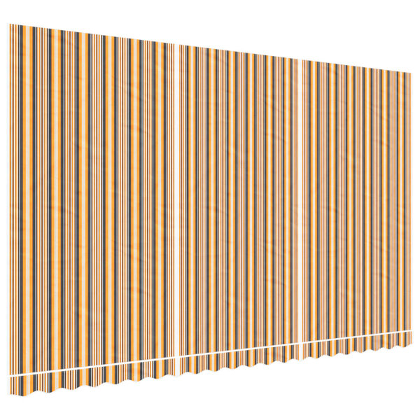 vidaXL Tissu de remplacement pour auvent rayures multicolores 5x3 m