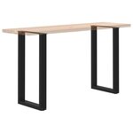 vidaXL Pieds de table de bar en U 2 pièces noir 50 x 90-91 cm acier