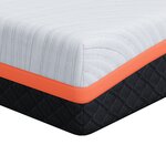 vidaXL Matelas Blanc  Gris 70 x 200 cm Mousse