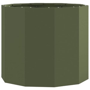 vidaXL Jardinière Vert olive 60 x 60 x 50 cm Acier