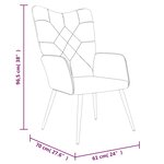 vidaXL Chaise de relaxation avec tabouret Patchwork Tissu