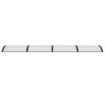 vidaXL Auvent de porte Noir et transparent 350x75 cm Polycarbonate
