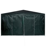 vidaXL Tente de fête Vert  Blanc 400 x 400 x 266 cm Polyester  Acier