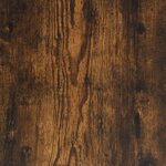 vidaXL Étagères murales avec barres 2 Pièces chêne fumé 20x25x30 cm