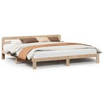 vidaXL Cadre de lit sans matelas 200x200 cm bois massif de pin