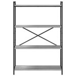 vidaXL Étagère Sonoma gris 80 x 30 x 120 cm Bois d'ingénierie