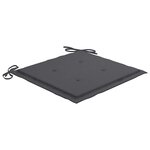 vidaXL Chaises Batavia lot de 2 avec coussins anthracite Bois de teck