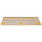 vidaXL Tapis d'escalier autocollants 30 Pièces 65x21x4 cm beige clair