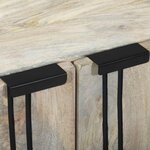 vidaXL Buffet Blanc 60 x 33.5 x 75 cm Bois de manguier massif