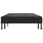 vidaXL Housse de Table Uni Noir 152 x 92 x 15 cm tissu