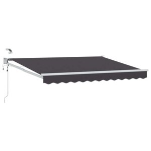 vidaXL Auvent rétractable électrique Anthracite 3 5 x 2 m
