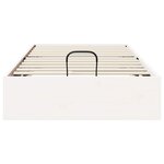 vidaXL Cadre de lit ottoman avec rangement Blanc 75 x 190 cm