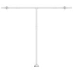 vidaXL Auvent manuel rétractable avec LED 350x250 cm Crème