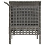 vidaXL Canapés d'angle de jardin et coussins 2 Pièces gris résine tressée