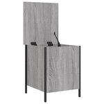vidaXL Banc de rangement sonoma gris 40x42 5x50 cm bois d'ingénierie
