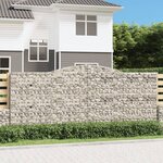 vidaXL Paniers à gabions arqués 6 Pièces 400x30x160/180 cm Fer galvanisé