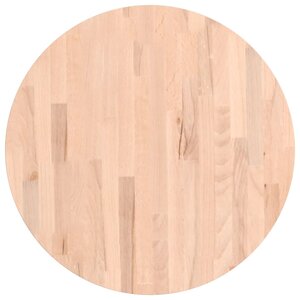 vidaXL Dessus de table Ø60x4 cm rond bois massif de hêtre