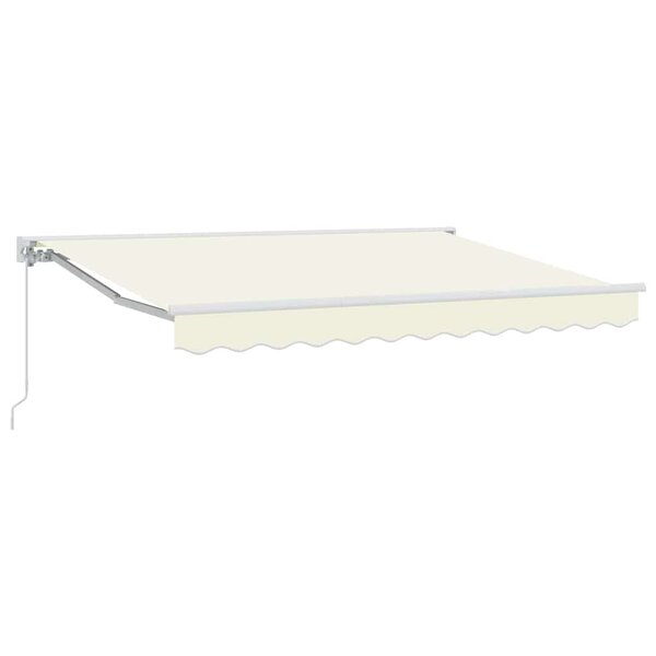 vidaXL Auvent Rétractable Crème 250x200 cm tissu