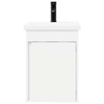 vidaXL Meuble de salle de bain avec robinet Blanc 42 x 40 x 74 5 cm