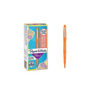 Paper-Mate Stylo feutre Flair Original, orange , lot de 12