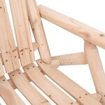 vidaXL Chaise à bascule de jardin 69x96x101 cm bois massif d'épicéa