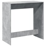 vidaXL Table de bar gris béton 102x50x103 5 cm bois d'ingénierie