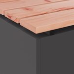 vidaXL Banc de jardin Noir 40 x 40 x 43 cm Acier