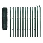 vidaXL Clôture Euro Acier 25 x 1 7 m Vert