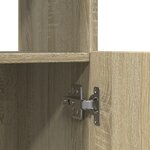 vidaXL Buffet haut chêne sonoma 63x33x140 cm bois d'ingénierie