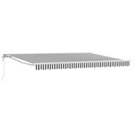 vidaXL Auvent rétractable électrique Anthracite et blanc 4 × 3 5 m