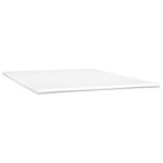 vidaXL Sommier à lattes de lit avec matelas Crème 140x200cm Similicuir