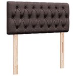 vidaXL Lit ottoman avec matelas marron foncé 100x200 cm tissu