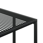 vidaXL Ensemble à manger de jardin 17 Pièces noir résine tressée