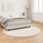 vidaXL Tapis en Fourrure Synthétique de Lapin Olite Crème Ø 200 cm