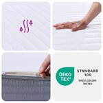 vidaXL Matelas en mousse moyennement doux 90x190 cm