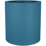 Bac à fleurs rond GRANIT - Plastique Ø 50 cm - Bleu