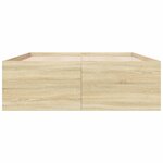 vidaXL Cadre de lit sans matelas chêne sonoma 120x190 cm