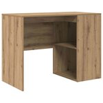 vidaXL Bureau d'angle avec tiroir Chêne artisanal 102 x 88 x 75 cm