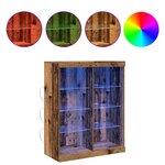 vidaXL Buffet LED Bois ancien 41 x 37 x 100 cm Bois d'ingénierie