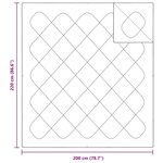 vidaXL Couettes & Duvets Blanc 200 x 220 cm Microfibre