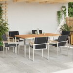 vidaXL Ensemble de salle à manger pour jardin 7 Pièces