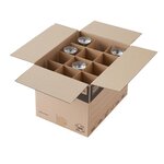 Pack and Move - Lot 240 croisillons de calage déménagement avec carton - 40 x 30 x 30 cm - Pour verres et bouteilles - Carton renforcé
