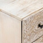 vidaXL Buffet de Rangement Blanc 60 x 33 5 x 75 cm