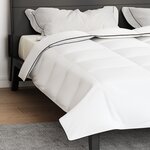 vidaXL Duvet d'hiver Blanc 200 x 240 cm Polyester Pêche 105gsm