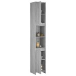 vidaXL Armoire de bain Sonoma gris 30x30x183 5 cm Bois d'ingénierie