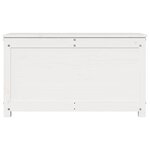 vidaXL Boîte de rangement Blanc 80x40x45 5 cm Bois massif de pin