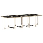 vidaXL Ensemble à manger de jardin et coussins 11 Pièces mélange beige