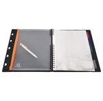 Protège document 80 vues EXAVIEW  couverture rigide PP 20/10 recyclé. x 10 EXACOMPTA